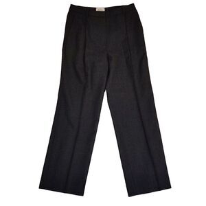 Vintage Neiman Marcus Exclusive Dress Pants Womens 8‎ Gray Pleated Wool Slacks